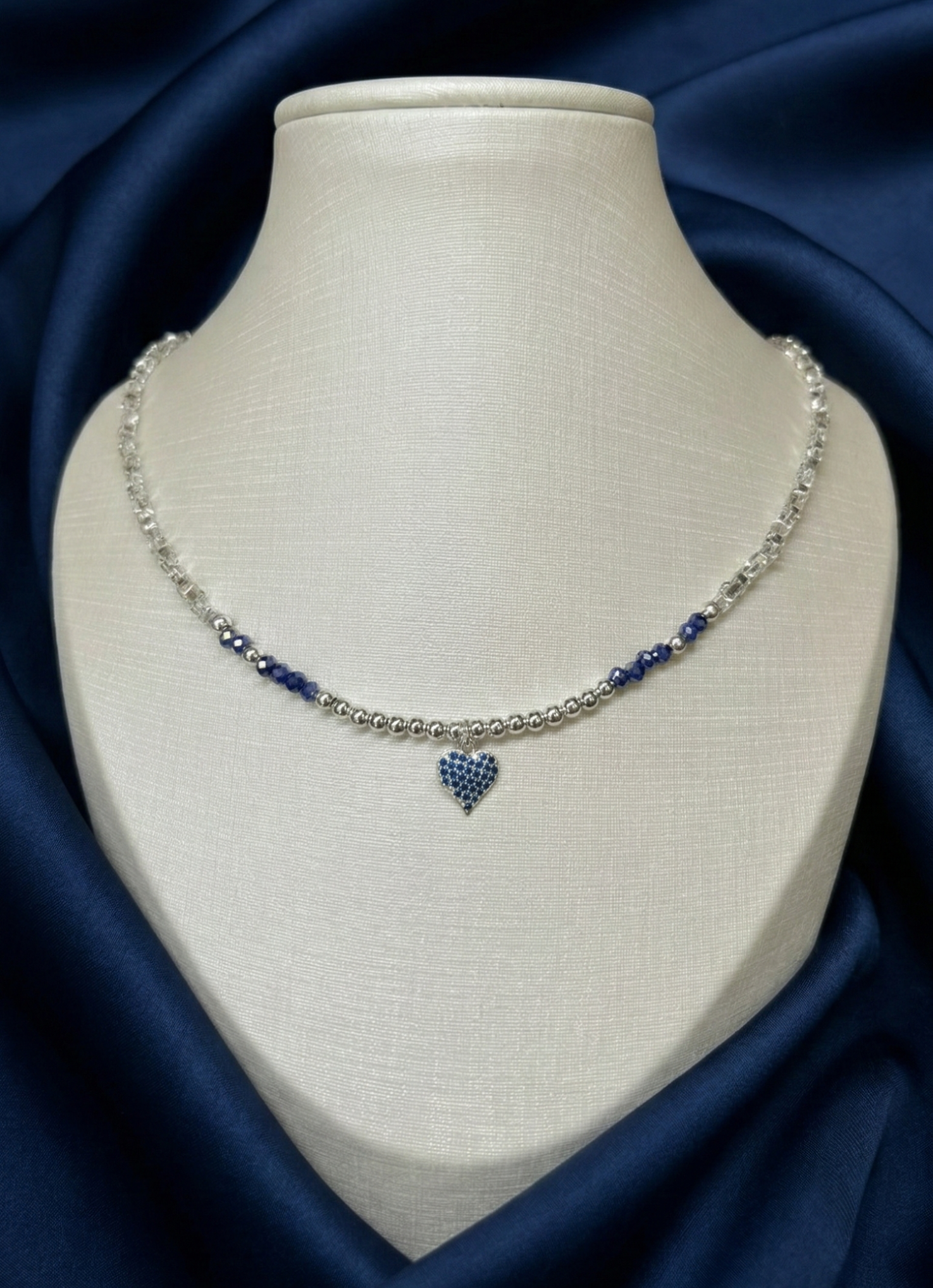 Coleção  Colar Cœur - Azul e Azul