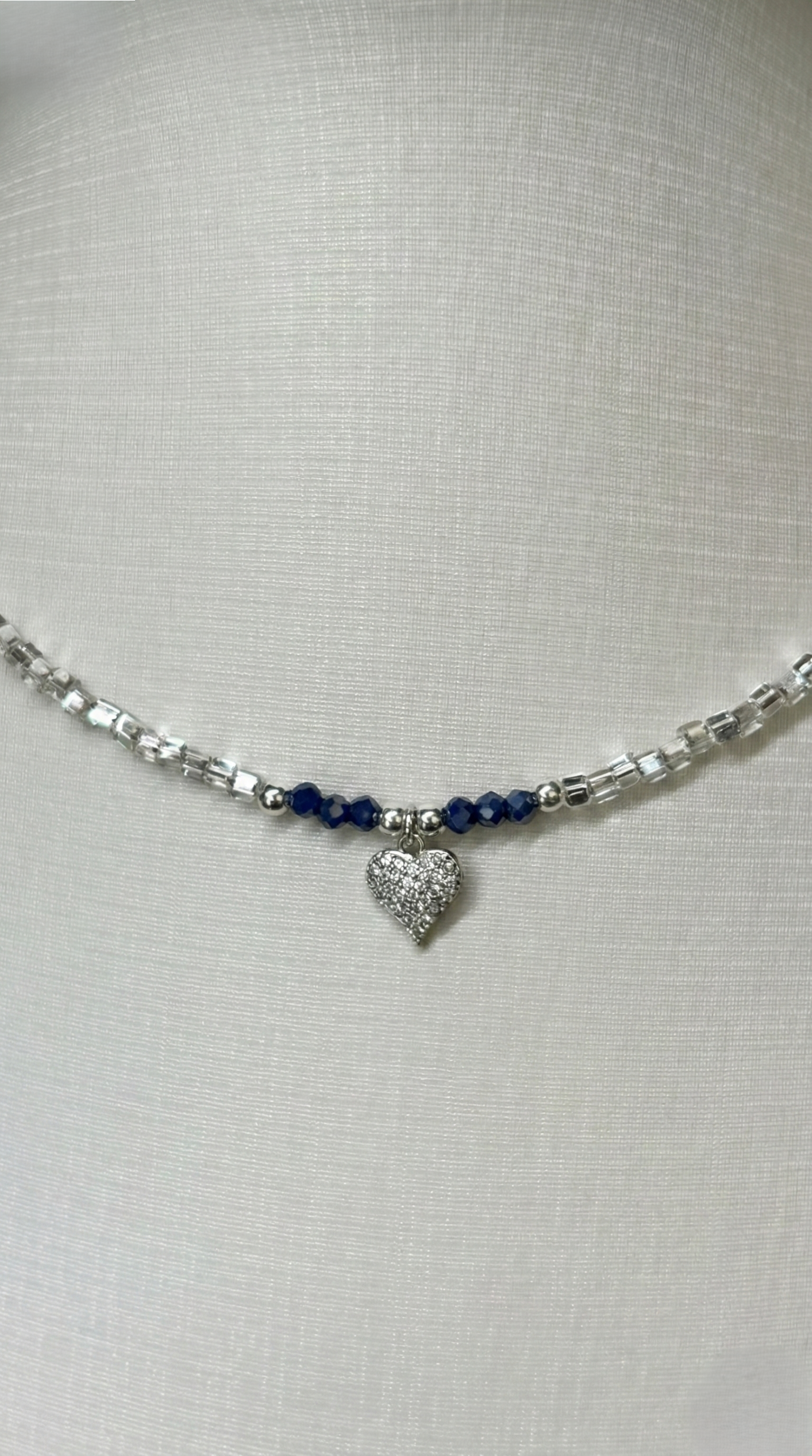 Coleção  Colar Cœur - Azul e Azul